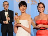 Jennifer Lawrence, Anne Hathaway, Christoph Waltz win acting awards at Golden Globe 2013