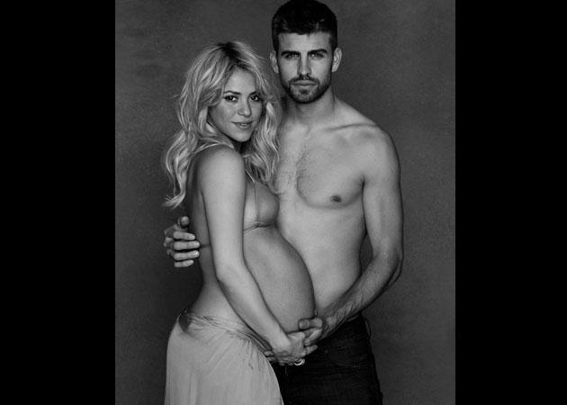 Pregnant Shakira hosts online baby shower with boyfriend Gerard 