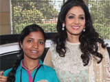savita was really good sridevi praises her female cab driver