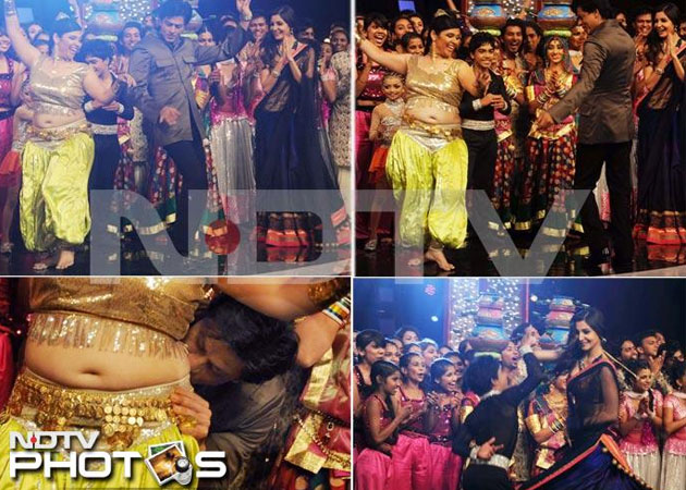 Shah Rukh Khan kisses belly dancer on Indias Got Talent NDTV srk kiss read Shah Rukh Khan kisses belly dancer on Indias Got Talent NDTV