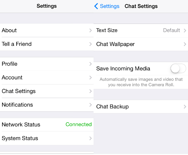 How to Stop Auto Downloading and Saving of Pictures, Videos and other Media on Whatsapp for iPhone
