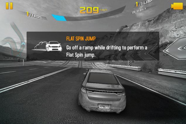 Asphalt 8: Airborne flat spin jump