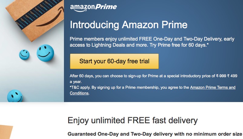 Amazon Prime Launched in India, Amazon Video 'Is Coming'