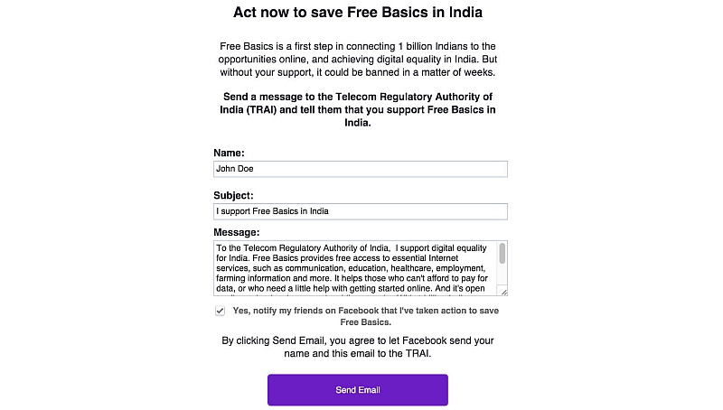 Facebook save free basics