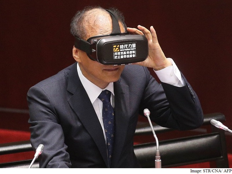 Future Vision? Taiwan Premier Wears VR Goggles in Parliament