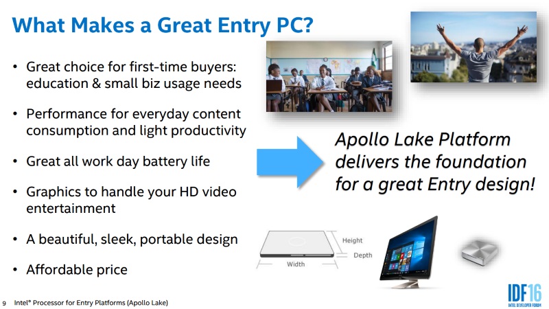 Intel Announces Next-Gen 'Apollo Lake' Platform For Affordable 'Cloudbook' PCs