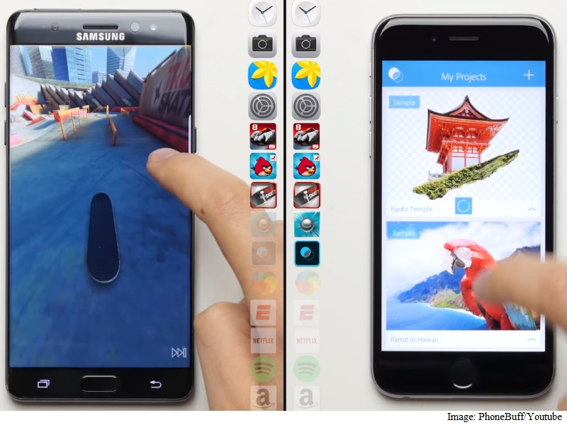 Samsung Galaxy Note 7 Beaten by Year-Old iPhone 6s in Real World Speed Test
