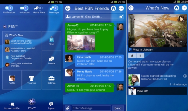 app android playstation ps4 launch ios ndtv ahead official screenshot source