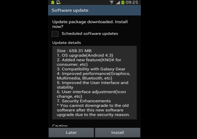 Samsung Software Update For Galaxy S4