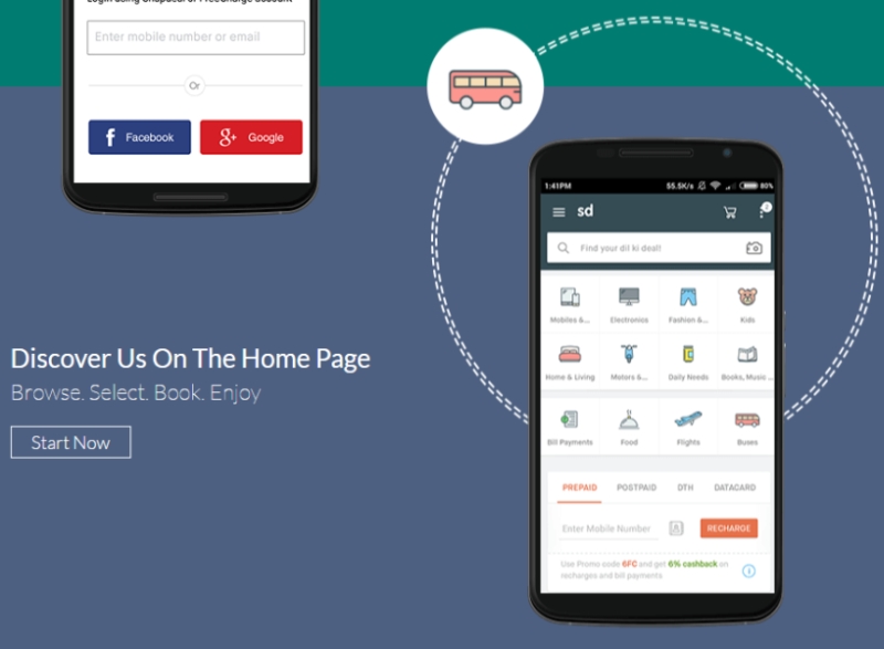 Snapdeal Now a Services Marketplace Too, With Flights, Food, Bus Tickets, and More