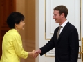 Mark Zuckerberg meets South Korean President