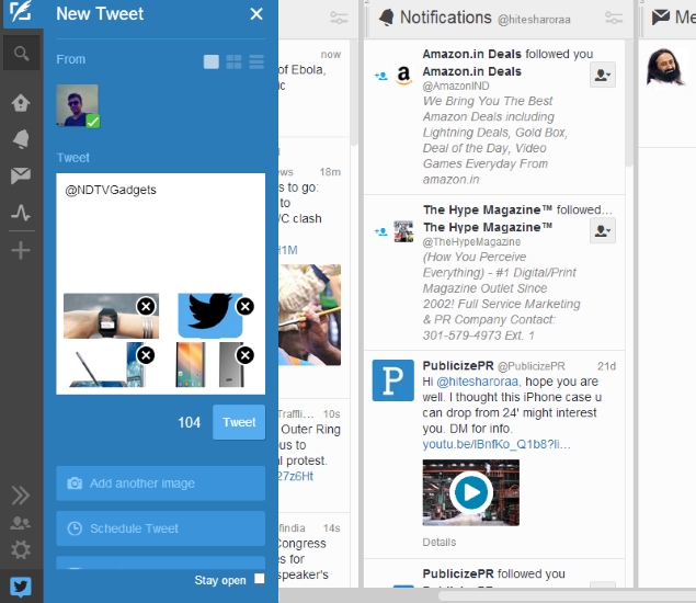TweetDeck Now Allows Users to Embed Multiple Photos in Tweets