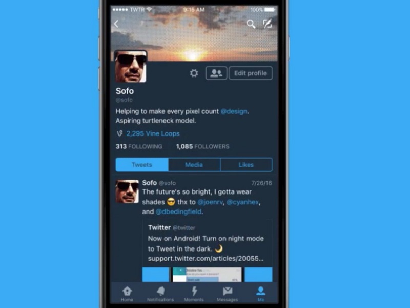 Twitter for iOS Gets the Long-Awaited Night Mode Feature