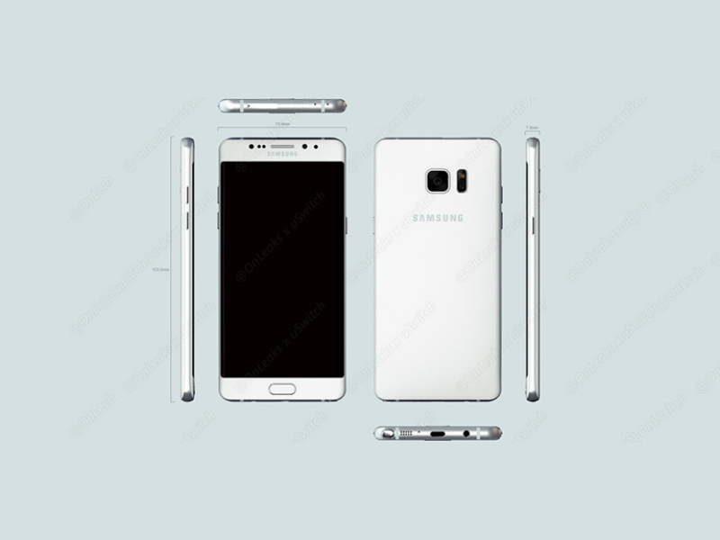 Samsung Galaxy Note 6 Leaks Tip Design, Iris Scanner, and USB Type-C Port