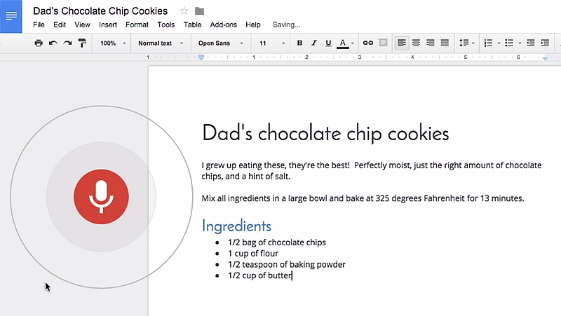 Google Docs Now Lets You Use Voice Commands for Editing