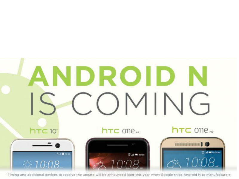 HTC Confirms Android N Update for HTC 10, One A9, and One M9
