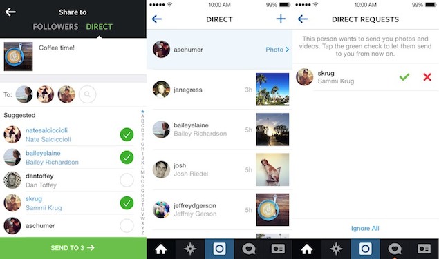 Instagram introduces Instagram Direct for private sharing with up to 