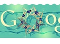 London 2012 synchronized swimming: 2nd Google doodle of its kind