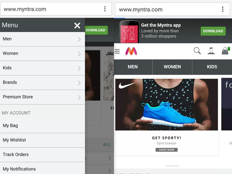 Myntra Completes U-Turn With Relaunch of Mobile Website