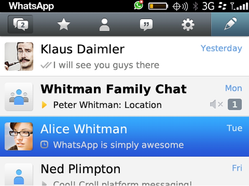 WhatsApp for BlackBerry 10 OS Update Brings Web Link Previews and More