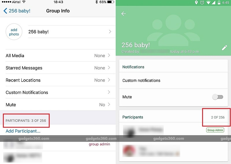 WhatsApp Now Supports Up to 256 Users in Group Chat