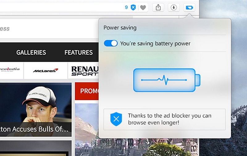 Opera's New Power Saving Mode Can 'Extend Laptop Battery Life by 50 Percent'