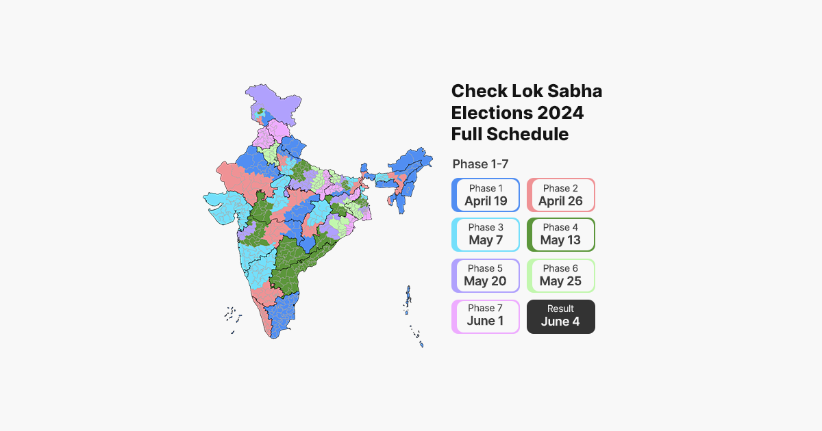 Elections 2024 Schedule Elections 2024 Dates Constituency and State