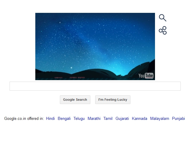 Perseid Meteor Shower 2014 Marked by a Google Doodle