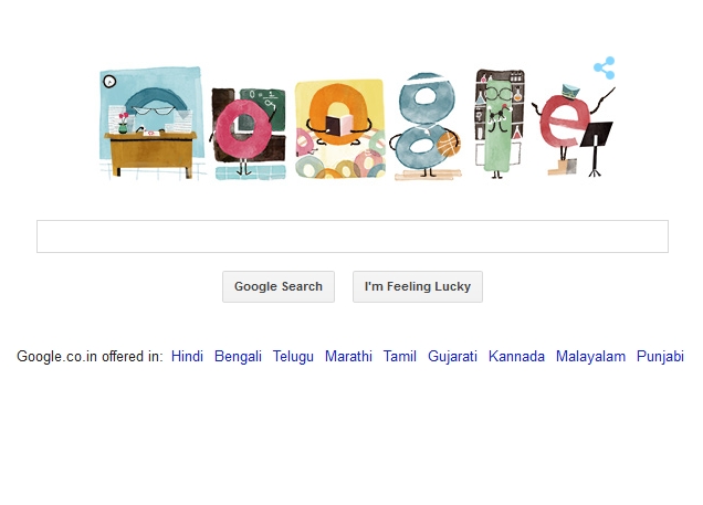 Google Goes Back to School With Teacher's Day Doodle