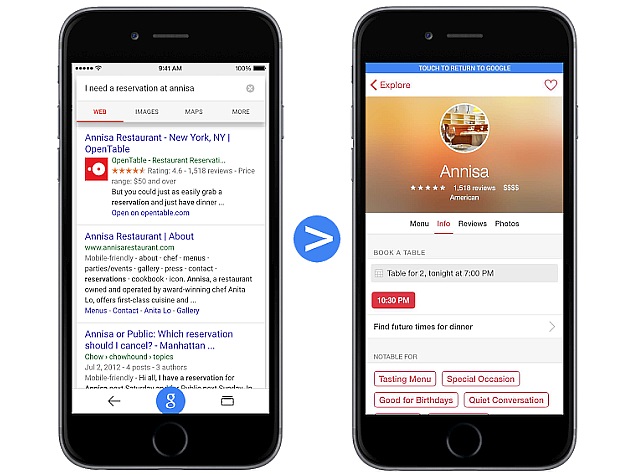Google Search on iPhone, iPad to Soon Show Information From iOS Apps
