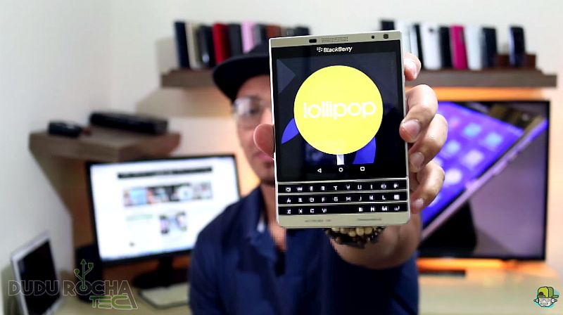 BlackBerry Passport Silver Edition Running Android Lollipop Spotted in a Video