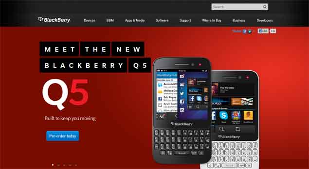 BlackBerry Q5 up for pre-orders in India