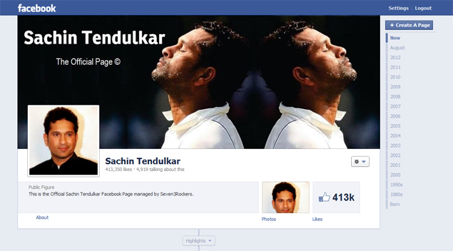 Sachin Tendulkar joins Facebook; gets 4 lakh likes within hours