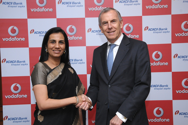 Vodafone launches m-pesa mobile money transfer service with ICICI bank
