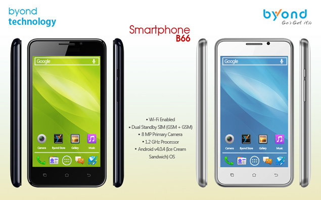 Byond launches B66 smartphone with 5.0-inch display for Rs. 11,499