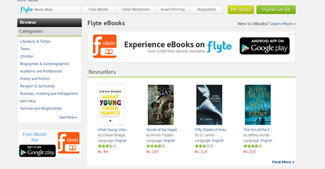 Flipkart launches Flyte eBooks store for Android