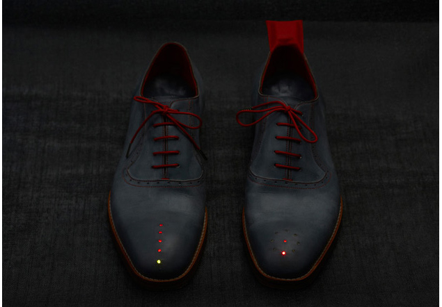 GPS-enabled shoes that point you in the right direction