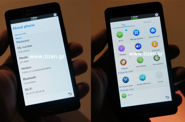 Tizen-based Samsung phone leaks online