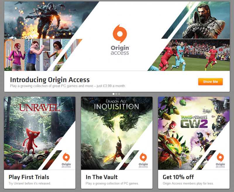 Xbox One Exclusive EA Access Comes to Windows PC via Origin