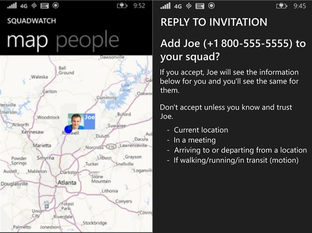 Microsoft's Leaked 'People Sense' Windows Phone App Launched as SquadWatch