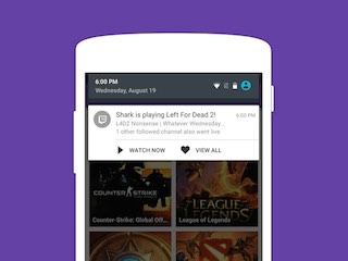 Twitch for Android Now on Par With iOS; Updated With Push Notifications