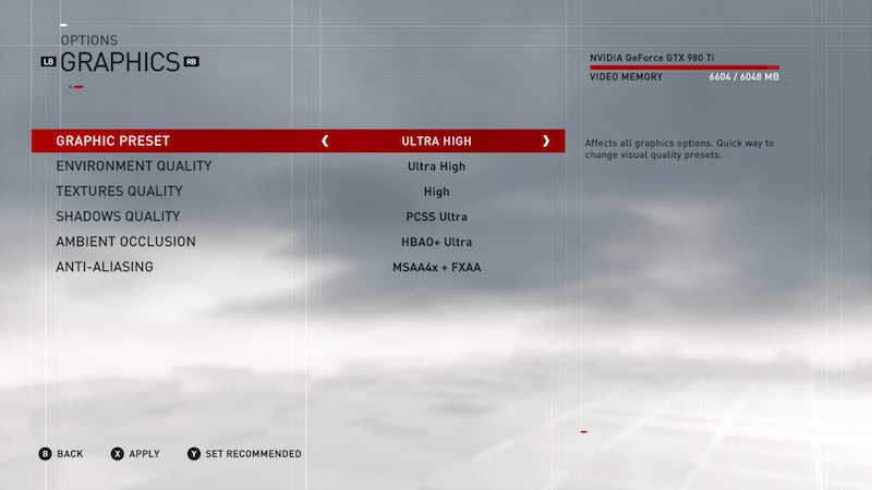 Assassins Creed 1 Menu 