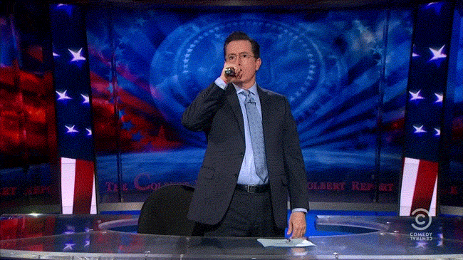 Stephen Colbert Mic Drop
