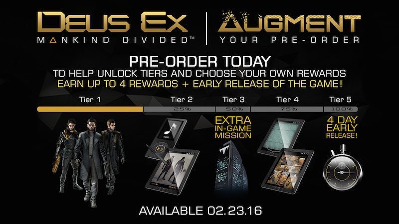 Deus Ex: Mankind Divided Release Date, Pre-Order Bonuses Announced