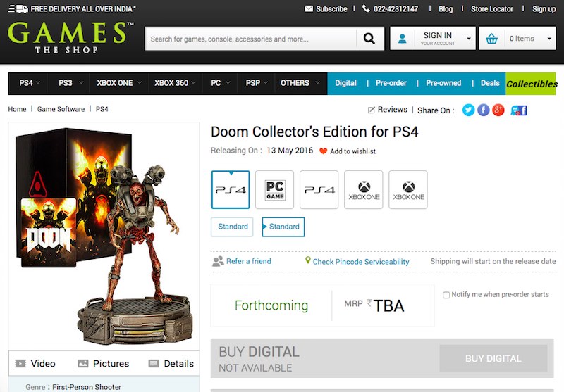 doom ps4 price