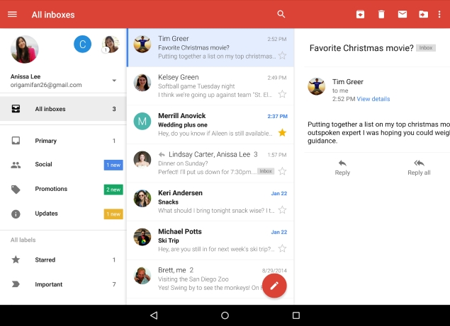 Gmail for Android Gets a Unified Inbox for Multiple Email IDs
