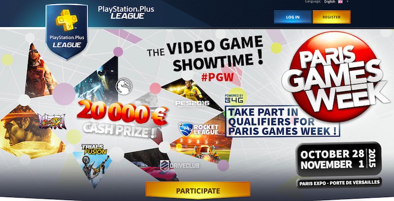 PlayStation Plus League for E-Sports Set to Launch at Paris Games Week