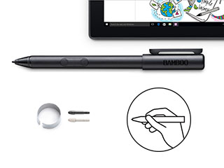 Wacom Unveils Surface Pen-Like Stylus for Windows 2-in-1 devices at CES 2016