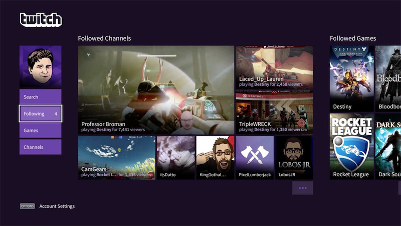 Now Watch Xbox One and PC Twitch Streams on Your PS4