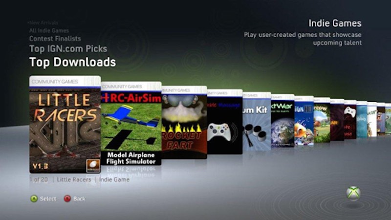all xbox 360 indie games
